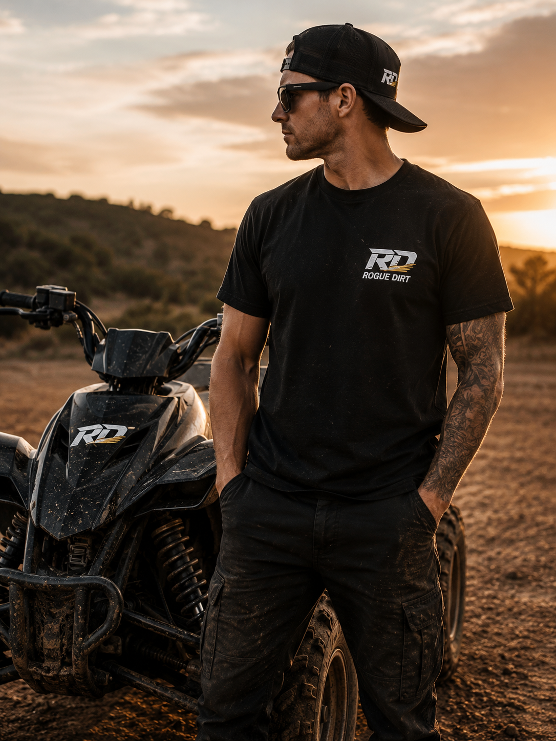 Rogue Dirt ATV Lifestyle T-Shirt – Black Edition