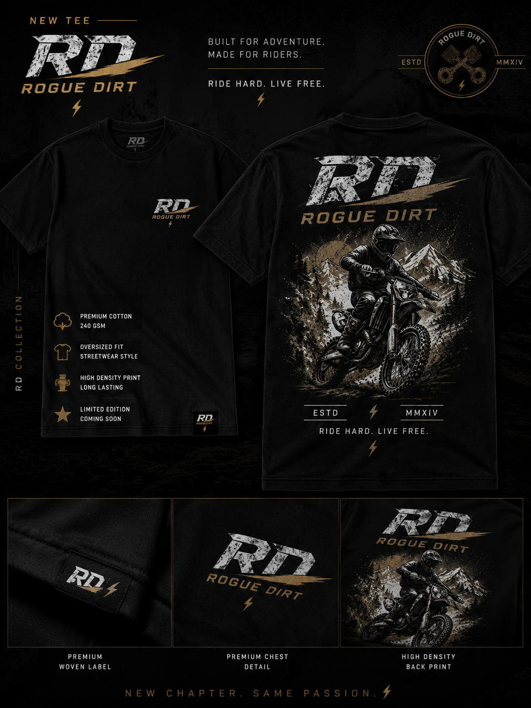 RD NEW CHAPTER TEE – Premium Motocross Streetwear