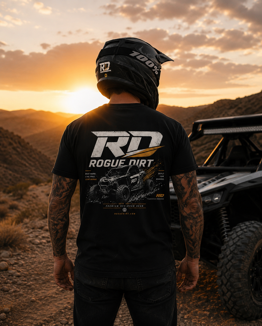 Rogue Dirt “Ride Hard Live Free” Off-Road T-Shirt