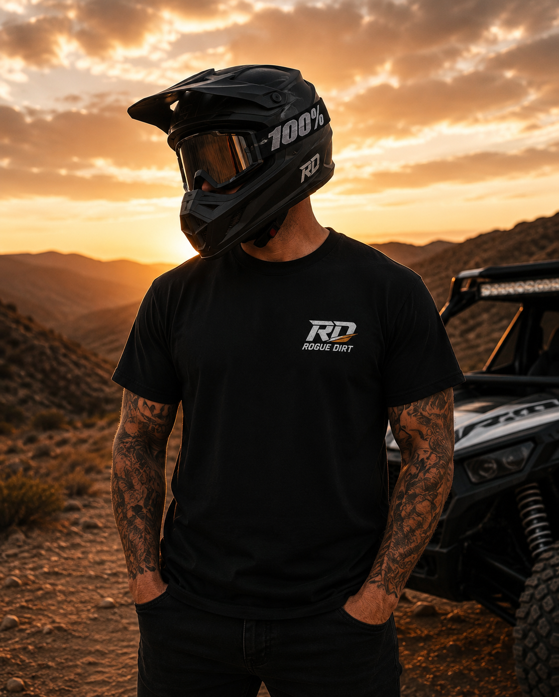 Rogue Dirt “Ride Hard Live Free” Off-Road T-Shirt