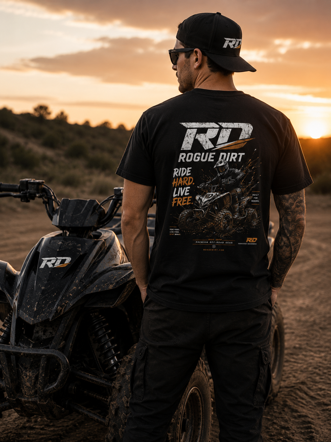 Rogue Dirt ATV Lifestyle T-Shirt – Black Edition