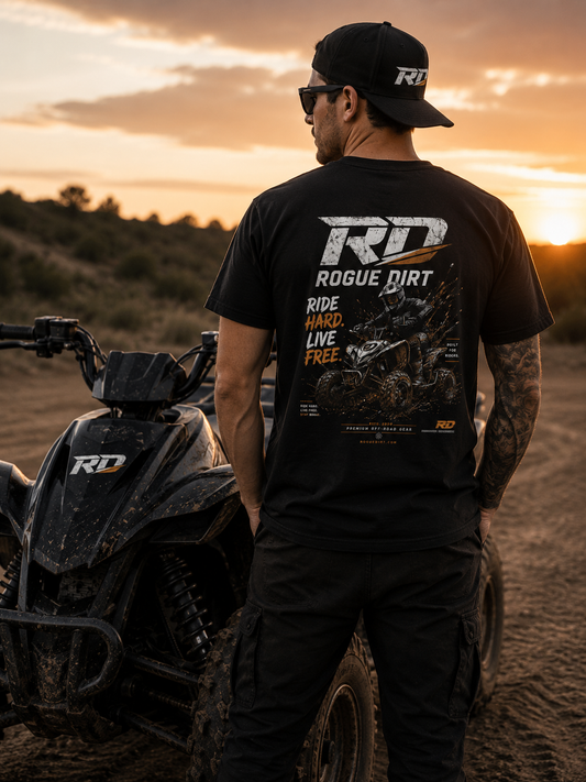 Rogue Dirt ATV Lifestyle T-Shirt – Black Edition