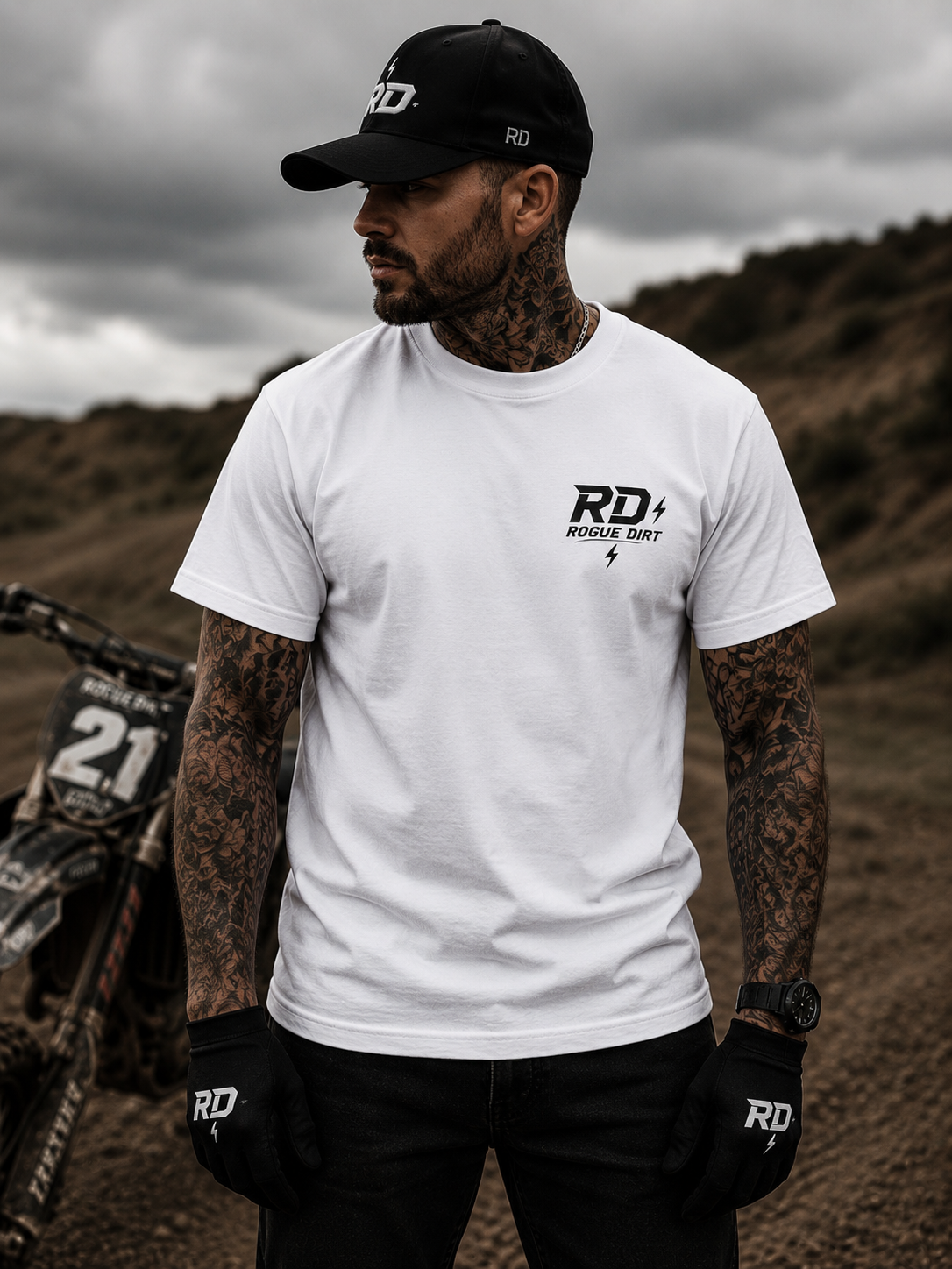 Rogue Dirt “Shatter Tee” – White Edition