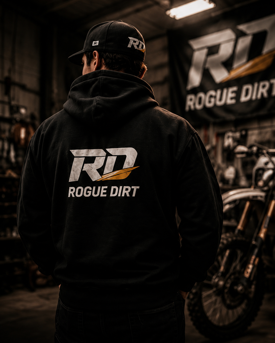 Rogue Dirt Premium Off-Road Hoodie – Black Edition