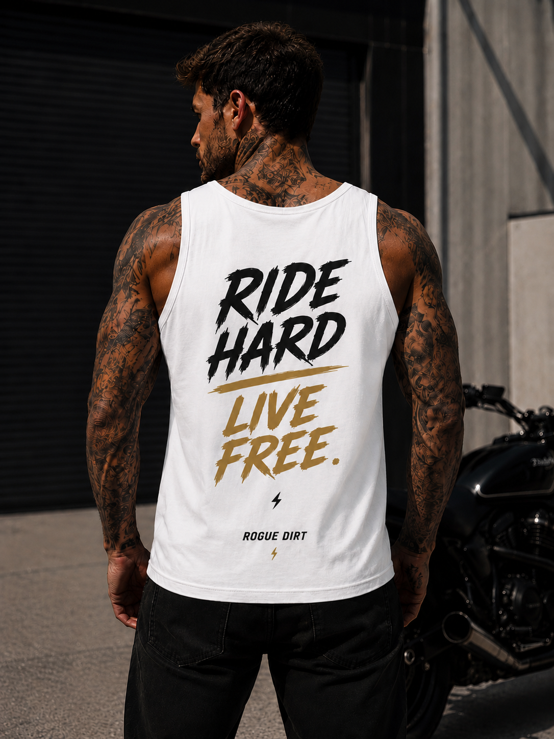 Rogue Dirt Essential White Tank