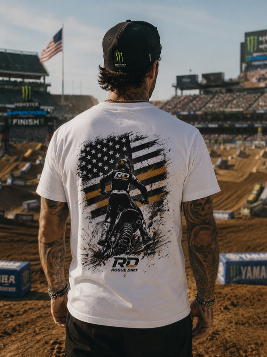 Rogue Dirt – USA Rider Tee 🇺🇸